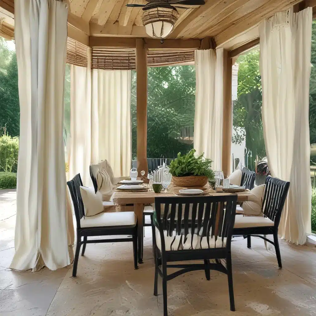 Al Fresco Dining with Outdoor Window Treatments