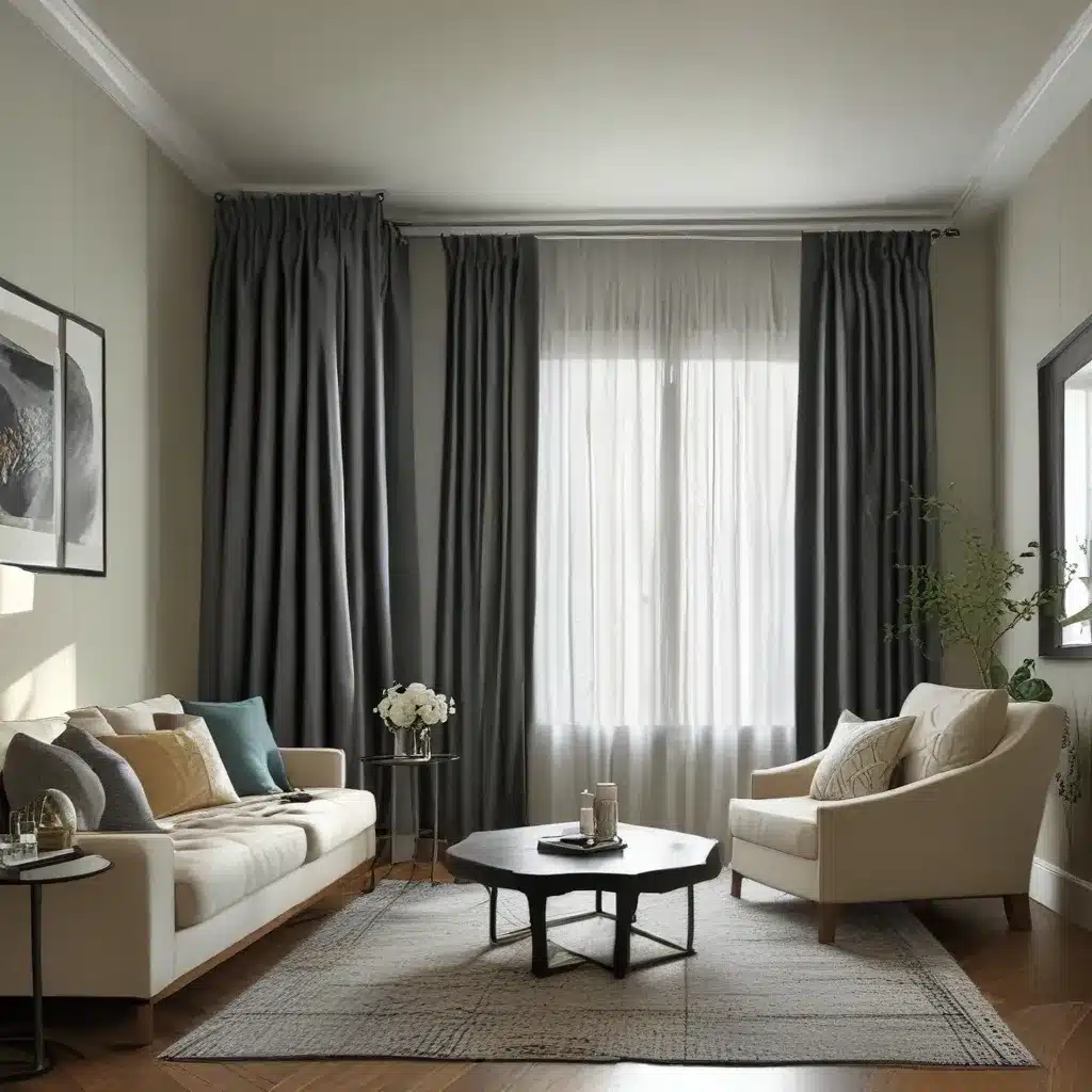 Create an Accent Wall with Dramatic Curtains