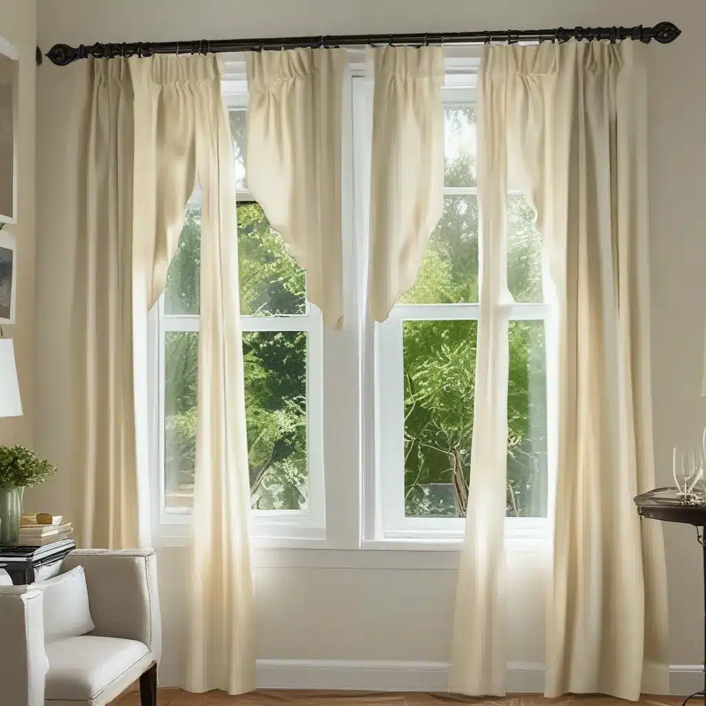 Cute Curtain Option for Narrow Windows