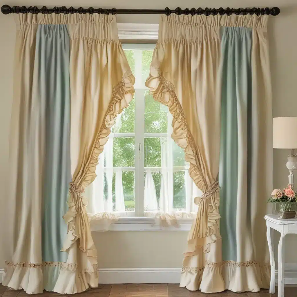 Dress Up Windows with Ruffle Trim Curtains