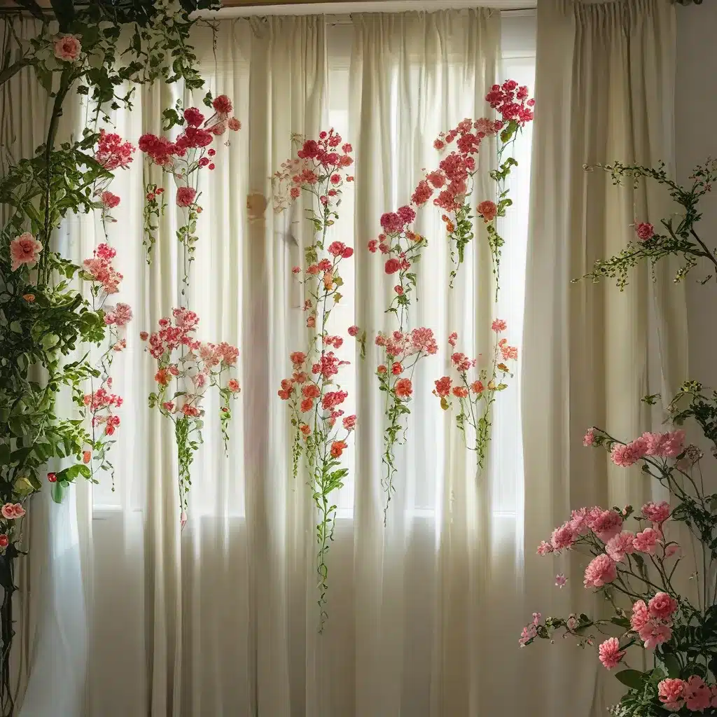 Flowers Blooming, Curtains Changing