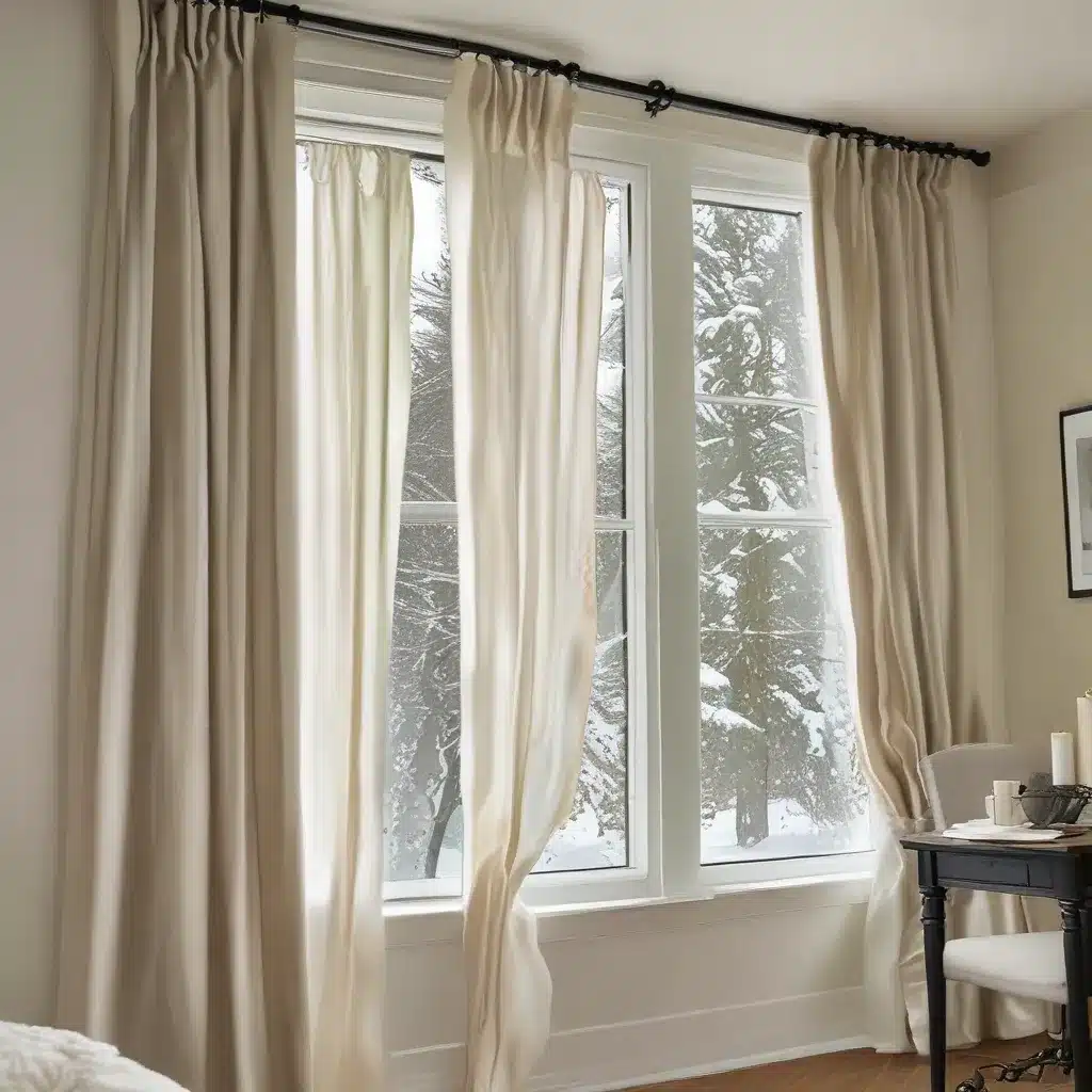 Inexpensive Ways to Winterize Windows with Curtains