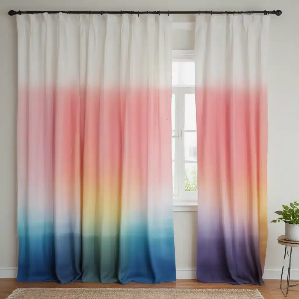 Make Your Mark with DIY Dip-Dyed Curtains