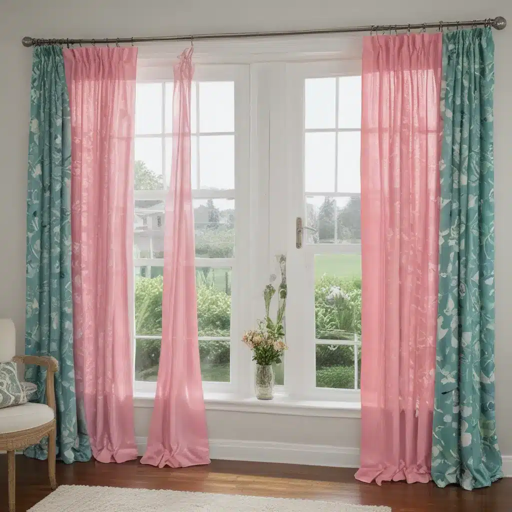 Refresh Tired Windows with Vibrant Painted Curtains