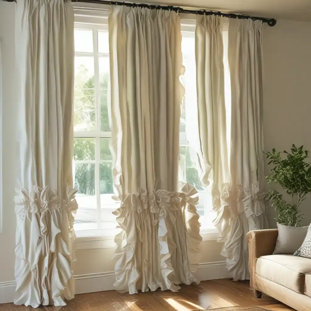 Ruffled DIY Curtains: Give Windows a Makeover