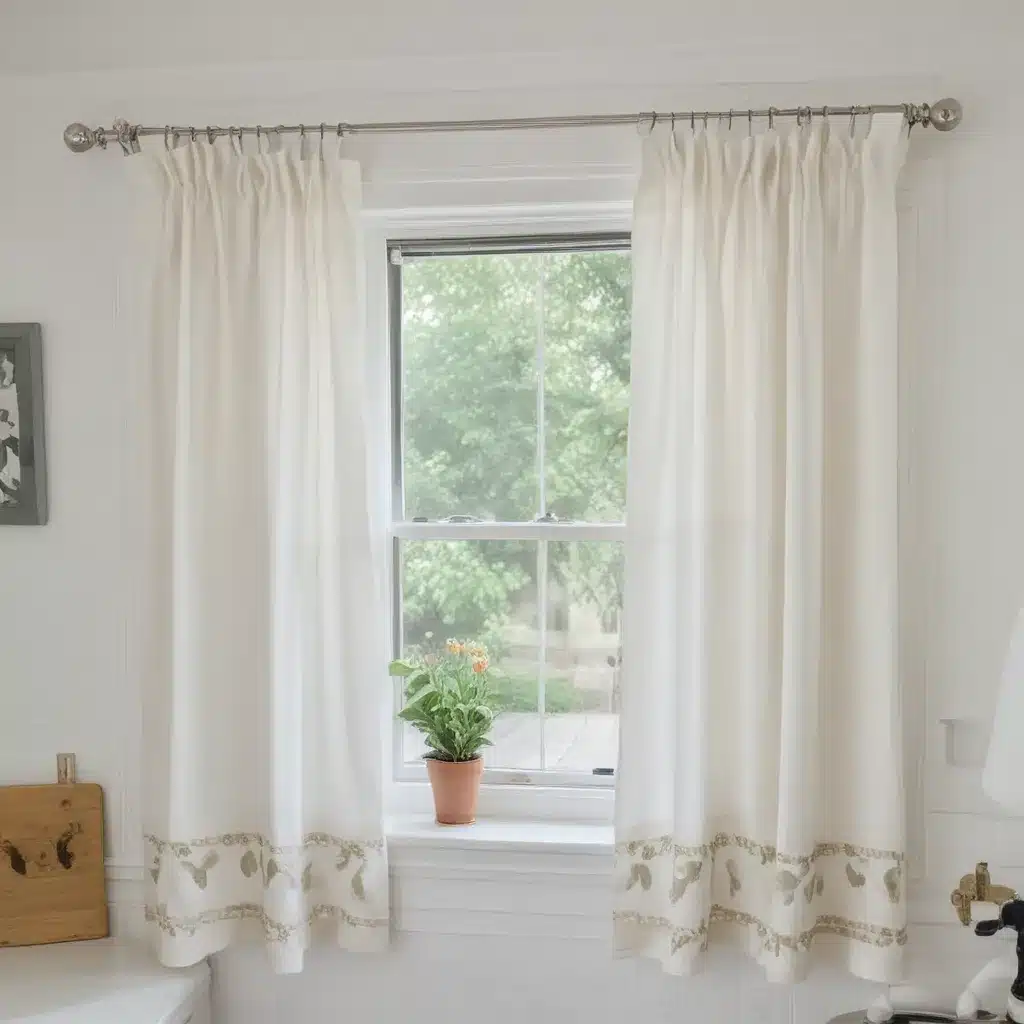 Small Space Decorating with DIY Cafe Curtains