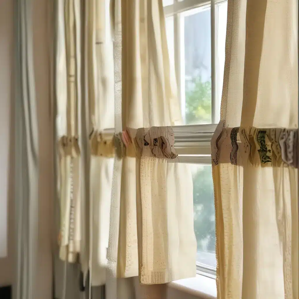 Upcycle Old Materials into Chic Cafe Curtains