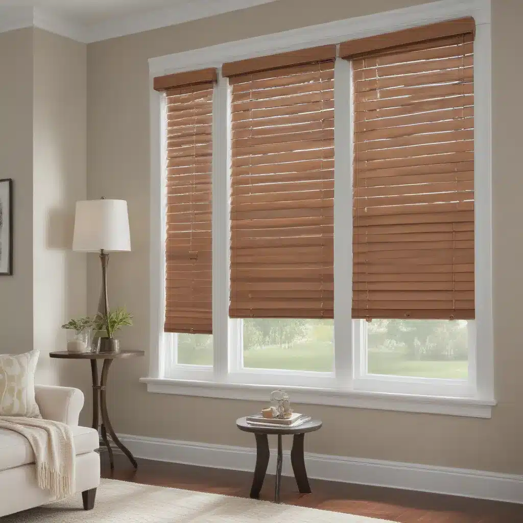 Upgrade Windows with Chic Faux Wood Blinds