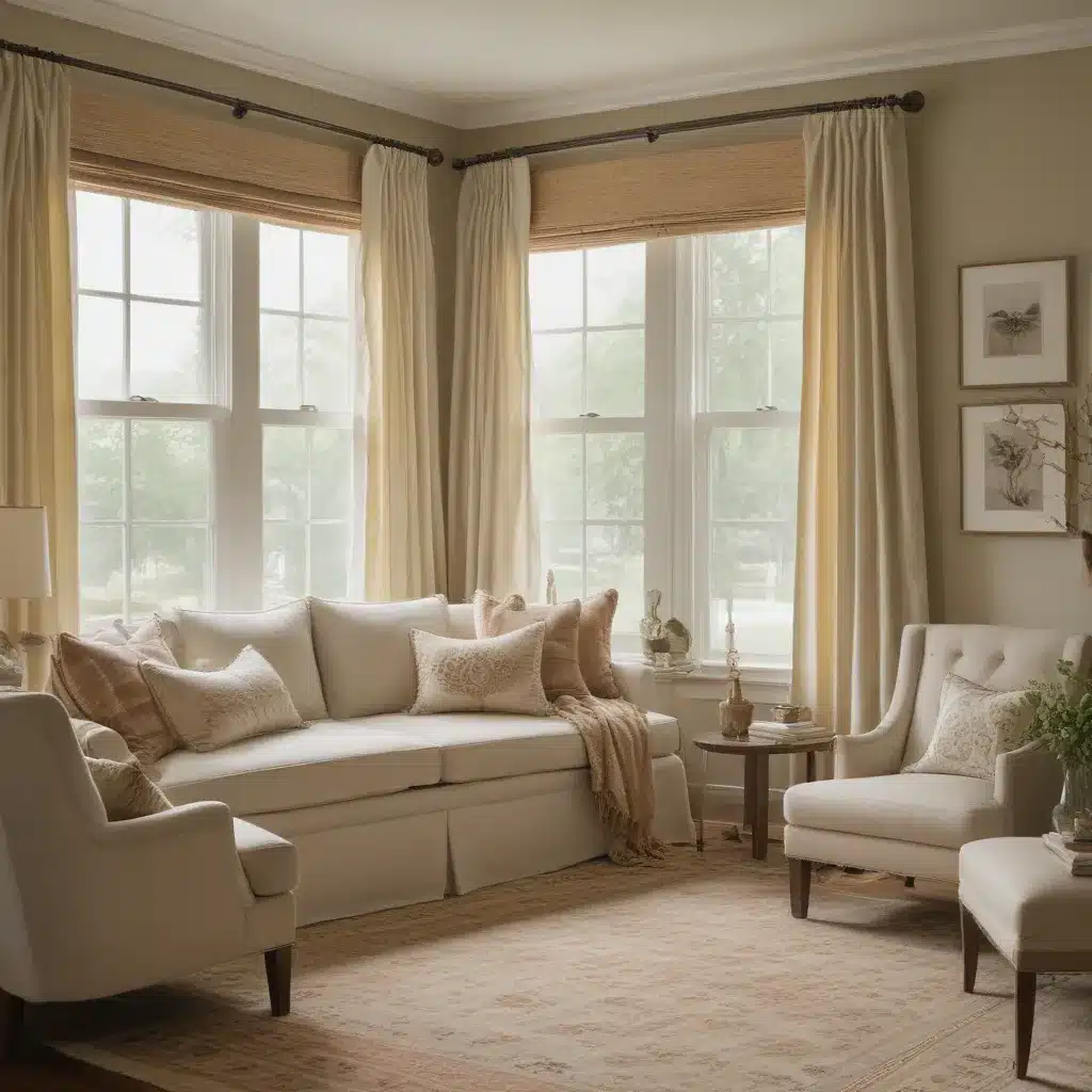 Warm and Inviting with Layered Window Treatments