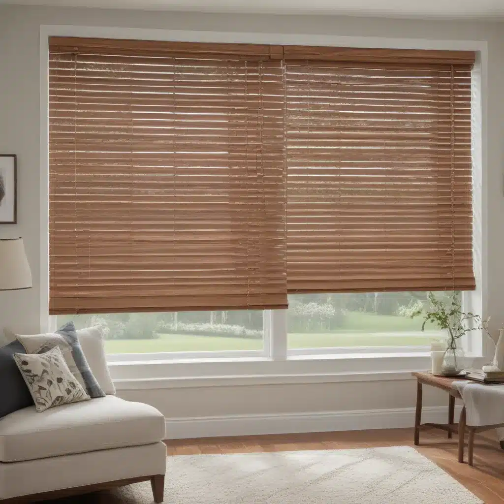 Welcome Crisp, Clean Lines with Faux Wood Blinds